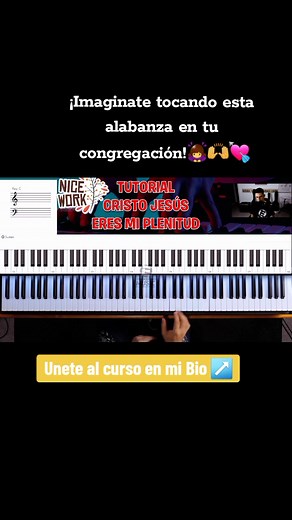 Tutorial Piano: Cristo Jesús Eres Mi Plenitud