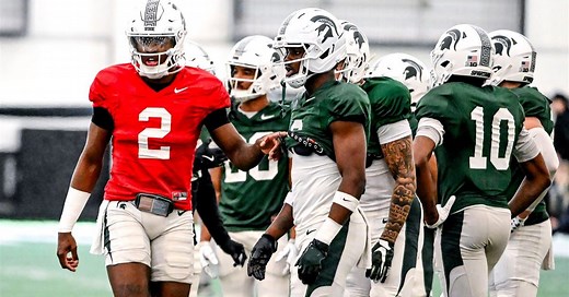 MSU Football Depth Chart Projection: QB/RB/WR/TE