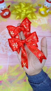1.2M views · 11K reactions | DIY Christmas Bow Crafts | Creative Art & Craft Ideas | Facebook