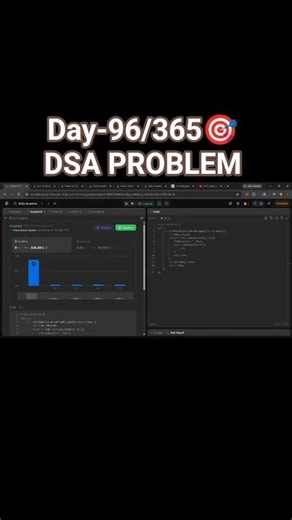 Day-96/365🎯Daily problem #coding #lifeisbutadream #programming