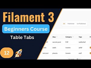 Table Tabs | Filament 3 Tutorial for Beginners EP12