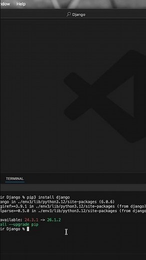 Install Django in 1 Command 😳 #2026 #backenddevelopment #codingforbeginners #django #djangotutorial