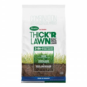 Reviews for Scotts Turf Builder 40 lbs. 4,000 sq. ft. THICK'R LAWN Grass Seed, Fertilizer, and Soil Improver for Sun & Shade | Pg 3 - The Home Depot