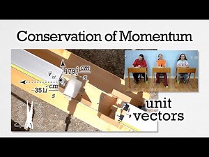 Conservation of Momentum using Unit Vectors