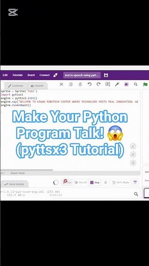 Make Your Python Program Talk! 😱 (pyttsx3 Tutorial)