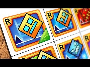 Drawing Geometry Dash App Icon LVL / How to color GEOMETRY DASH