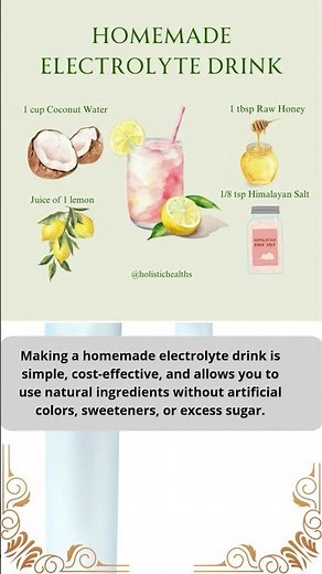 homemade electrolyte drink
