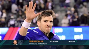 16K views · 102 reactions | Story time with Shaun O'Hara on that one time Eli Manning pranked his O-linemen by replacing all of their shoes with purple spray painted ones right before their flight to the Super Bowl | The Dan Patrick Show | Facebook
