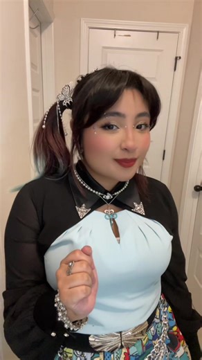 Outfit idea: 💡 Statement skirt   layering with black skirt and other basics. This is to complement the colors in your statement piece. 🖤🩵❤️💙 #bladerunnerbabe #ootd #ootdfashion #modestfashion #outfitideas