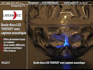 NC6257-BOULE DISCO LED ''FANTASY'' AVEC CAPTEUR ACOUSTIQUE