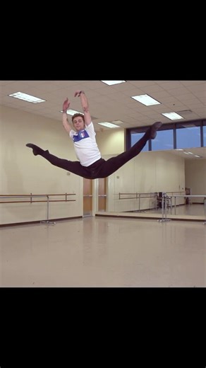 Ballet Slow Motion Split Jump