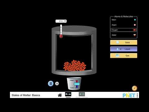 States of Matter PhET Simulation