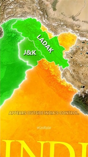 How India’s Map seen by Pakistan, China, and Nepal | GeoFacts #india