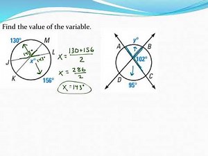 Using interior angles in a circle