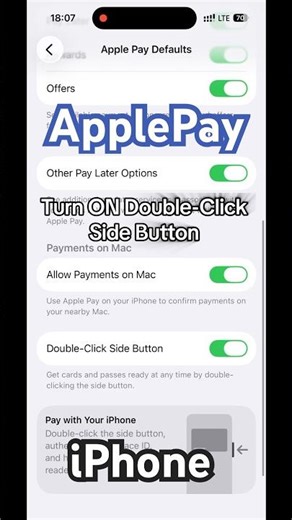 If do not Work Double-Click Side Button on   iPhone   #ApplePay #DoubleClick #iPhoneTips #ios26