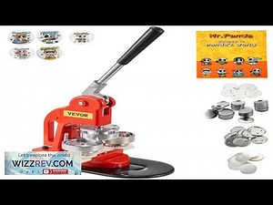 VEVOR Button Maker Machine 58 mm (2.25 inch) Badge Punch Press Kit