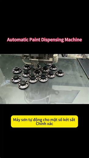 Automatic Paint Dispensing Machine for Safe Keypad | High Precision Number Filling 自动点漆机