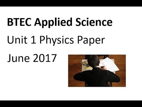 2017 Unit 1 Physics Paper