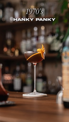 Jean-félix Desfossés on Instagram: "1970s Hanky Panky When it comes to classic cocktails, I often find myself rejiggering recipes that feel unbalanced to modern palates and the Hanky Panky is definitely one of them. With equal parts gin and sweet vermouth, it can come across as too sweet and a bit thin. I usually bump up the gin and dial back the vermouth to give it more body and a drier finish while keeping the same flavor backbone. But when I decided to try my vintage Fernet, I stuck to the cl