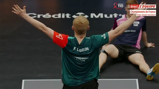 Tennis de table: Félix Lebrun sacré champion de France après une victoire face à Alexis