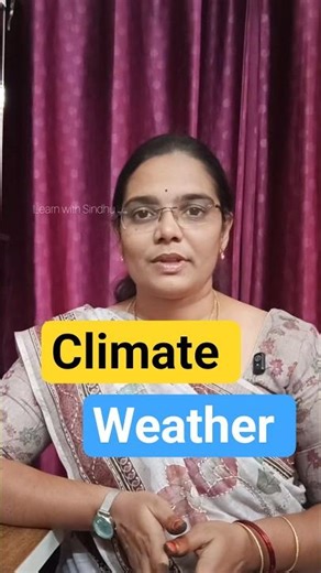 Climate vs Weather | Easy Explanation (Telugu + English)#climate #weather #learnenglishftomtelugu