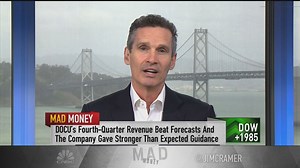 DocuSign CEO talks strong quarter report, says company has a component of a 'stay-at-home stock'