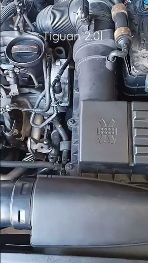 VW Tiguan 2.0l engine bay layout