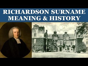 Richardson Surname History