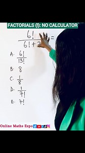 22K views · 387 reactions | Basic Maths Skills: No Calculator #mathreels #viralfypreels #viralfacebookreels #viralfypシforyoupage #combinatorics #viralmath #basicmath | Online Maths Expo | Facebook
