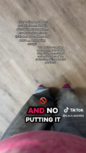 This is sadly a real reality I live with. My child is 3 but clearly verbal. She’s said her dad has made her afraid hit her tickled there and heard her ask him once. Confused he doesn’t hit all the time sometimes nice. Rashes in his care internal scratches blood. Tell me why people won’t look into it….. #protect #children #toddler #abuseawareness #investigate