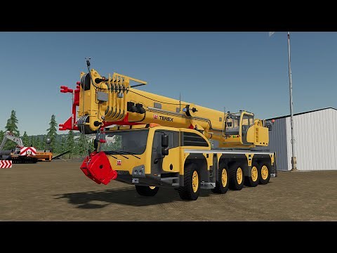 🔴LIVE TESTING 🚧 NEW BIG TEREX CRANE 🚧 FARMING SIMULATOR 22 MODS