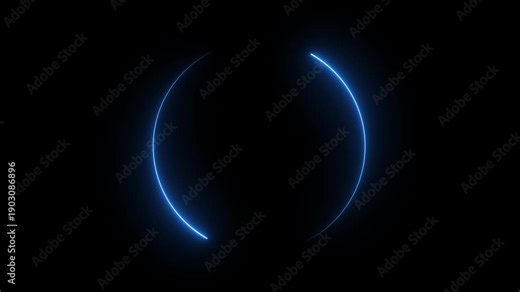 55 to 0 second modern digital countdown timer neon light style on black background, 55 seconds simple countdown timer. 55 second technology digital neon led light game timer animation background 4k vi