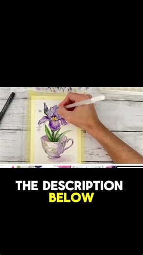 How to Complete Your Watercolor Iris Painting | Final Steps & Details