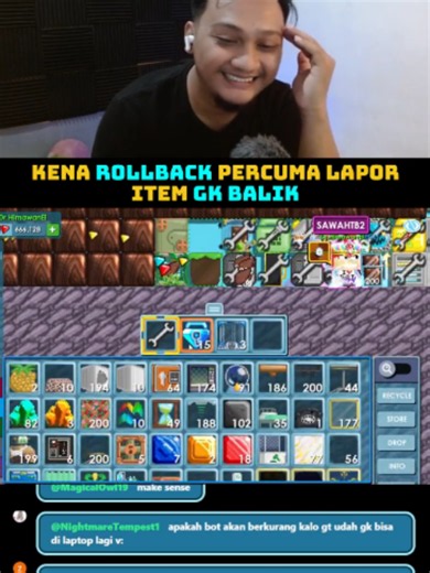 Percuma lapor item gk balik #growtopia #gtrollback