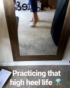 1.5K views · 60 reactions | Where are my flip flop and tennis shoe girls that have to learn to walk in high heels like me? Everyday I put them on for a few minutes and I'm getting better! Oh dear Lord please don't let me trip down the aisle in 3.5" heels! 爛 | Jessica Limpert | Facebook