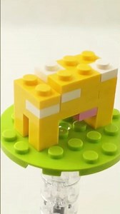 Minecraft Moobloom Built in LEGO… Too Cute to Handle 💛
