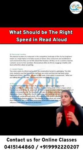 PTE Read Aloud: What is the Ideal Speaking Speed? (Score 79+) #pte90