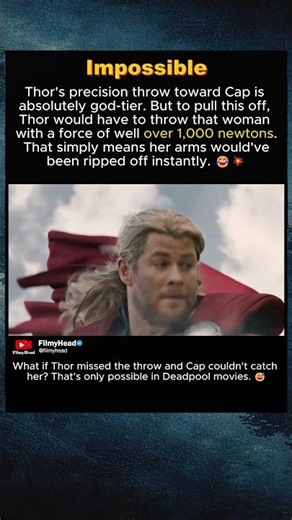 Thor and Cap Cannot possibly do this in Avengers: Age of Ultron.