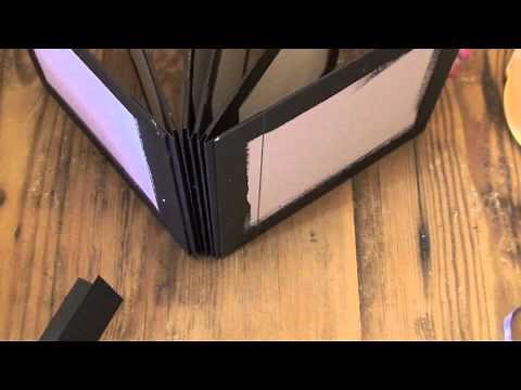 How to bind chipboard pages into a mini album