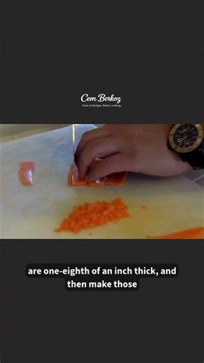 Chef Knife Julienne and Brunoise Technique