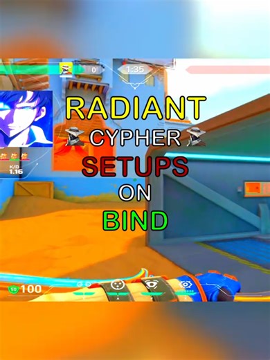 Best Radiant CYPHER SETUPS on Bind #valorant #valorantclips #valorantgaming #fyp