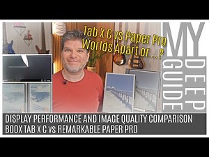 Boox Tab X C vs Remarkable Paper Pro | Display Performance and Image Quality Comparison