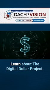 Dive into the future of finance at DACFP VISION! Former U.S. Commodity Futures Trading Commission Chair J. Christopher Giancarlo will talk about the groundbreaking Digital Dollar Project. Plus, get exclusive insights on how top advisors are navigating the crypto landscape. Don’t miss out on the opportunity to enhance your knowledge and network at VISION 2024. Register now and transform your financial advising practice! 🔗 Register now: link in bio! . . #DigitalDollar #CryptoConference #DACFPVISI