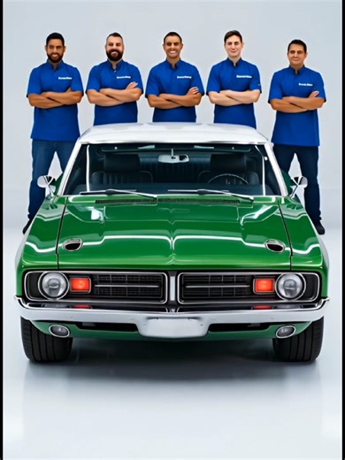 1969 Dodge Challenger — Sublime Green usa car restoration #tiktok #viral #unitedstates #car #usa