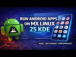 Run Android Apps on MX Linux 25 KDE | Complete Waydroid Installation with Play Store