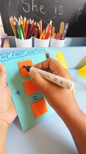 ➕Addition tlm 🤹 #shorts #tlm #numbers #diycrafts #mathsactivity #kidsactivities
