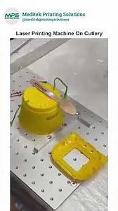 Laser Printing on Cutlery | High-Precision Laser Marking Machine | Meditek Printing Solution
