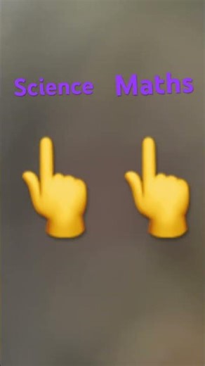 Science vs maths