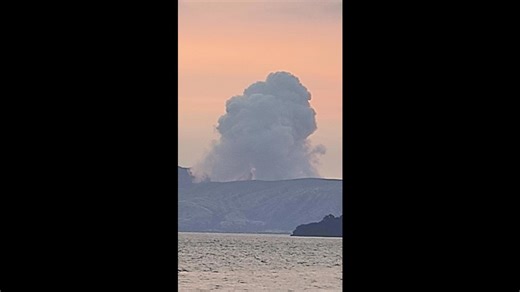 Taal Volcano spews gas in steam-driven eruption