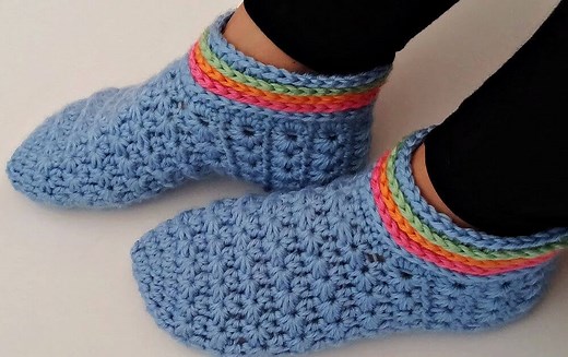 Starlight Slippers - Free Crochet Pattern